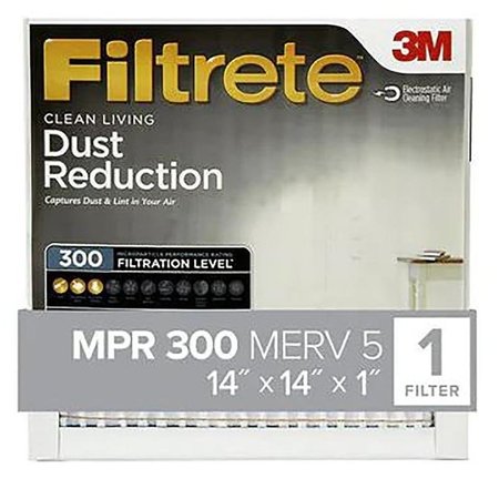 FILTRETE Air Filter, 14 in L, 14 in W, 5 MERV, 300 MPR 311-4